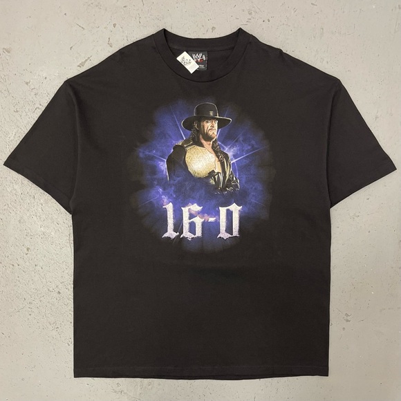 WWE Other - Vintage 2008 WWE The Undertaker 16-0 At WrestleMania Rare Wrestling T Shirt XXL